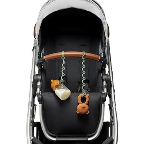 Toy Straps for baby - Keep toy, bottle & pacifier Off The Floor - Great for Stroller, High Chair and Car Seat - 2-Pack