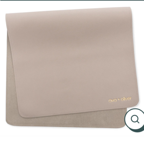 Vegan Leather Changing Mat | Grey – Ava + Oliver