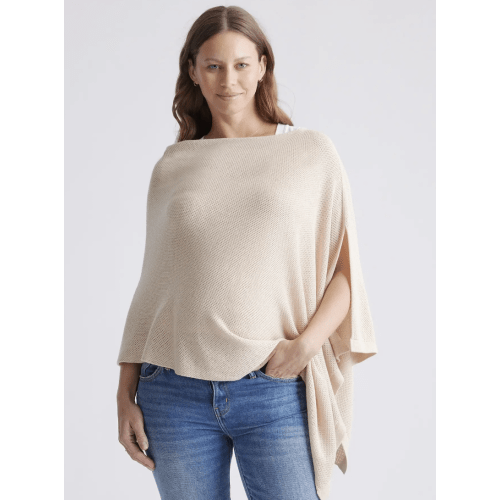 Lightweight Cotton Cashmere Nursing Shawl