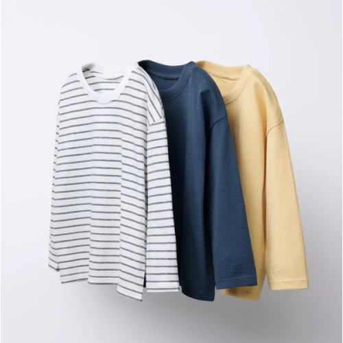 THREE-PACK OF STRIPED T-SHIRTS - Blue | ZARA United States
