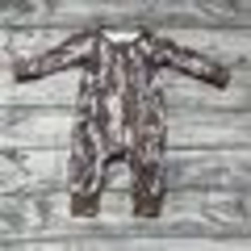 Baby Infant Boys Camo Bottomland Fall Zip Rompers - 0-3M