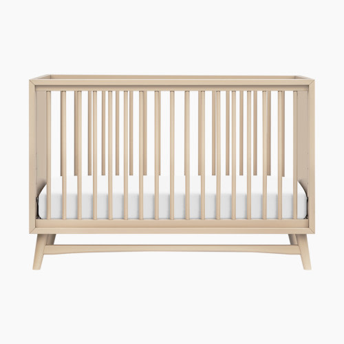 babyletto Peggy 3-in-1 Convertible Crib with Toddler Bed Conversion Kit - Taupe