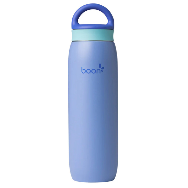 Boon Frosh Portable Breast Milk Chiller - Stainless Steel Cooler and Storage Container - Blue - Keeps Milk Cold for up to 17 Hours*