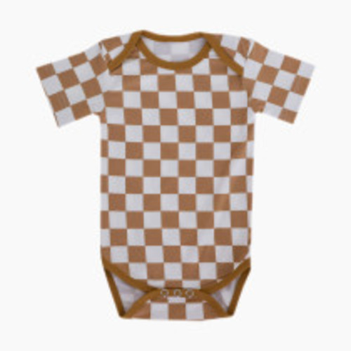 Copper Pearl Printed Short Sleeve Bodysuit - Rad, 0-3 M