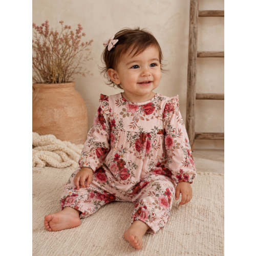 Ruffle Sleeve Romper, Sabrina Floral