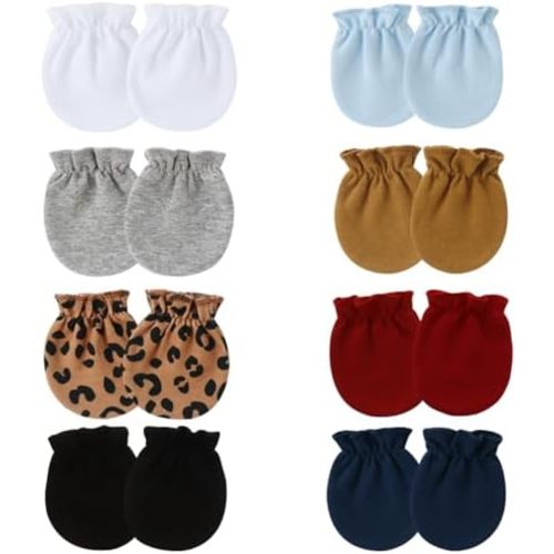 Newborn Baby Mittens Infant Toddler No Scratch Gloves for 0-6 Months Boys Girls
