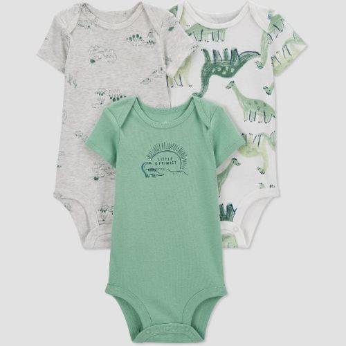 Carter's Just One You® Baby Boys' 3pk Bodysuit - Green/gray 3m