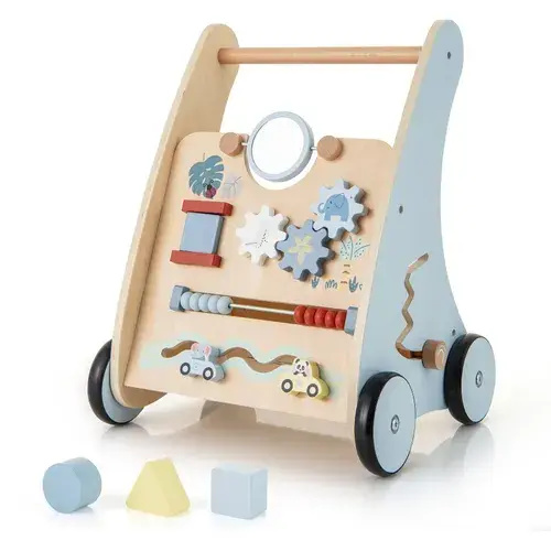 $55.95 - Baby Joy Baby Wooden Stand Walker Toy | Baby Bunting AU
