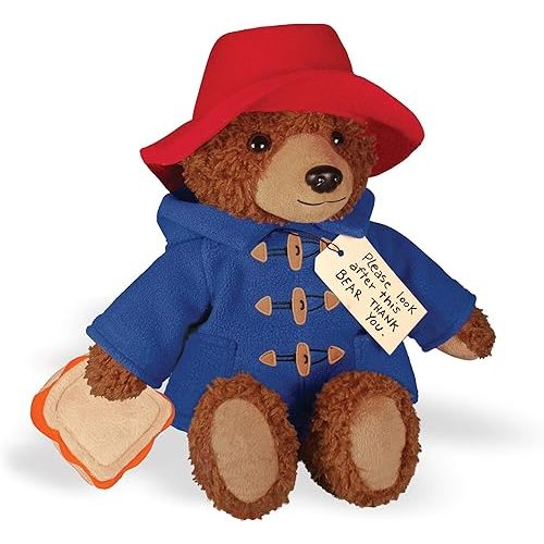 YOTTOY Paddington Bear Collection | Big Screen Paddington Stuffed Plush Toy w/ Marmalade Sandwich – 12”H