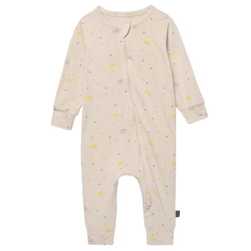 Modern Moments by Gerber Baby Neutral Super Soft Viscose Two-Way Zip Coverall, Sizes Newborn - 24 Months