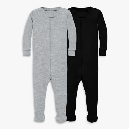 The Organic Zip Footie 2-pack