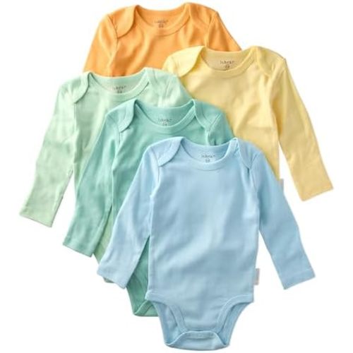 Blake 5-Pack Long Sleeve Bodysuits​ 100% Organic Cotton Baby Boys & Girls