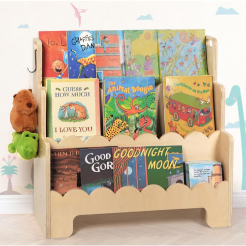 Amazon.com: Tohiasen Kids Bookshelf Wooden 3-Tier, Scalloped Book Shelf for Kids Rooms, Front Facing Toddler Montessori Bookshelf, Baby Nursery Book Shelves Kids Classroom Bookshelf Bookcase : Home & Kitchen