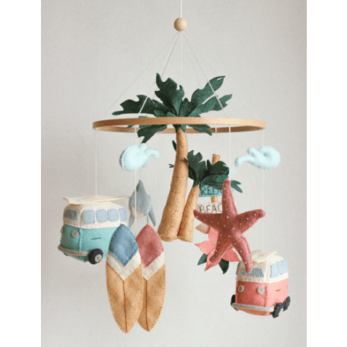 Surf baby mobile