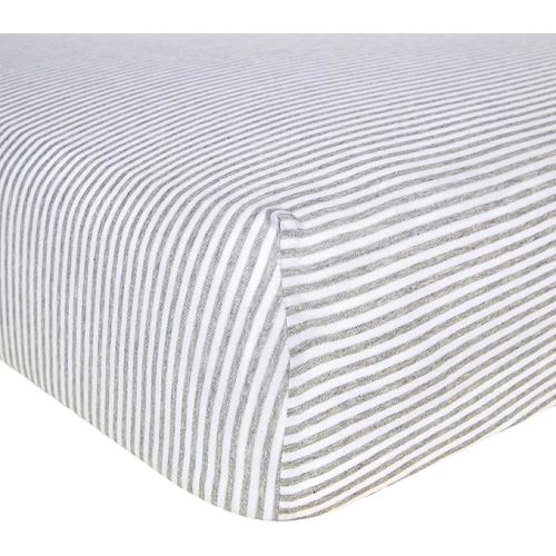 Burt's Bees Baby Essential Organic Cotton Fitted Crib Sheet, Breathable for Boy Girl Standard Crib & Toddler Mattresses