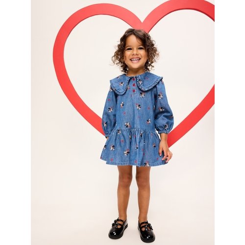 Old Navy x Disney Minnie Mouse Collared Dress for Toddler Girls | Old Navy