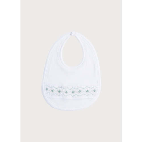 Green Hand Smocked Bib
