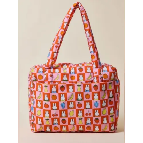 BAGGU x Miffy Checkered Fruit Everyday Cloud Bag UO Exclusive