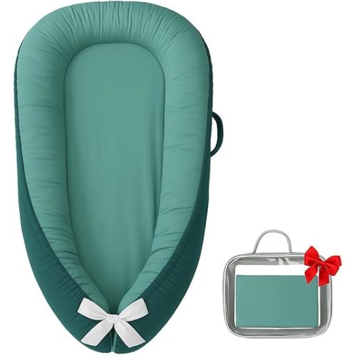 Baby Nest for Newborn – Portable Infant Pillow (Green)