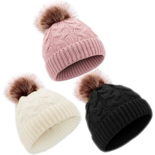 DANMY Baby Beanie Hat, Infant Newborn Toddler Winter Warm Knit Cap for Little Boys Girls, Winter Warm Hat