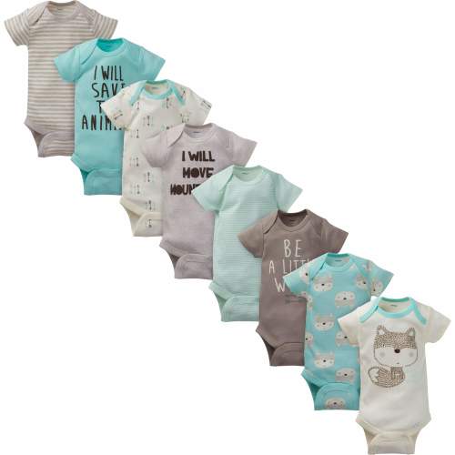 8-Pack Baby Boys Short-Sleeve Fox Onesies® Bodysuits
– Gerber Childrenswear