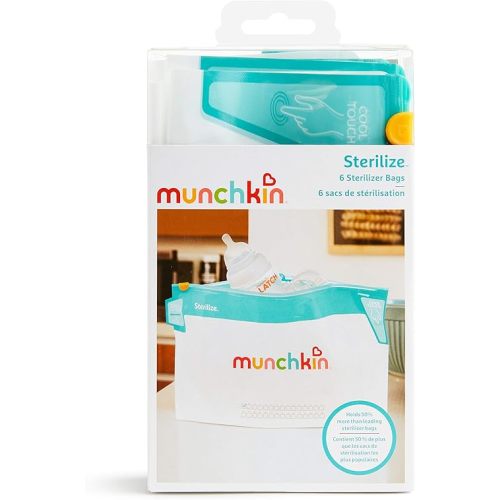 Munchkin® Sterilize™ Microwave Bottle Steam Sterilizer Bags, 30 Uses per Bag, 6 Pack
