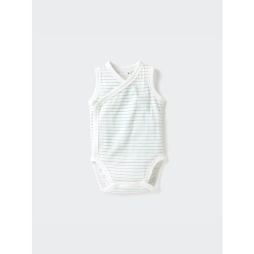 Baby Cotton Mesh Inner Bodysuit | Striped | Open Front | UNIQLO US