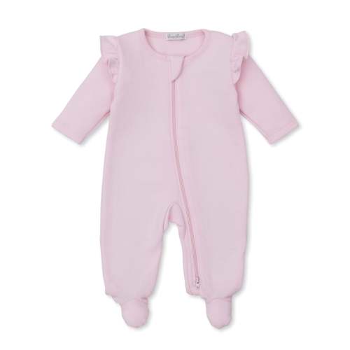 Kissy Kissy Jacquard Zipper Footie | Pink