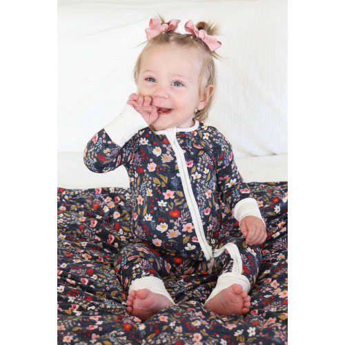 Midnight Meadow Convertible Zip Romper