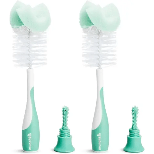 Munchkin® Sponge™ Bottle Brush, 2 Pack, Green
