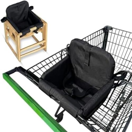 Shopping Cart Seat Cover for Baby, Black