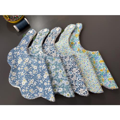 Liberty floral baby bib