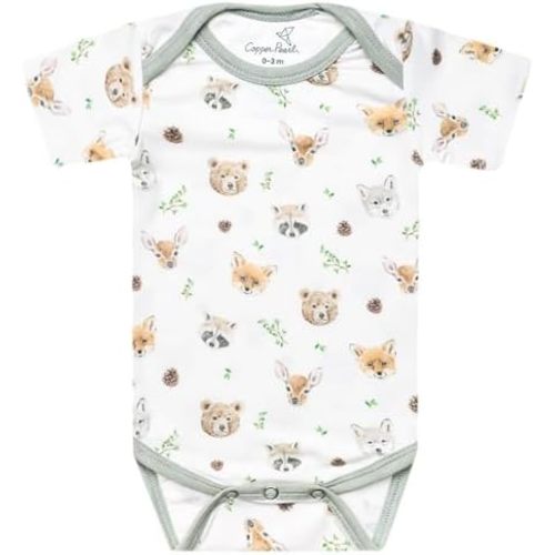 Copper Pearl, Short Sleeve Bodysuit, Animals