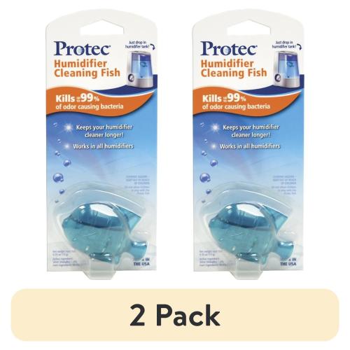 (2 pack) Protec Mist Humidifier Tank Cleaning Fish, 200-600 sq ft, Color May Vary, PC1F