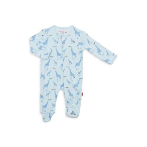 Unisex Cotton Giraffe Footie - Baby