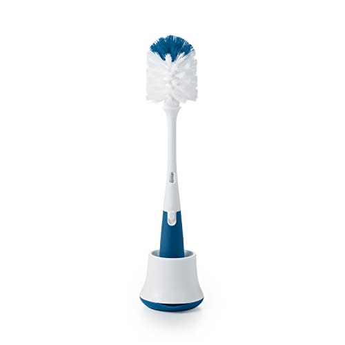 OXO Tot Bottle Brush with Nipple Cleaner and Stand - Navy - 1 Count (Pack of 1)