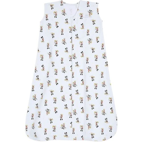 HALO Disney Baby Sleepsack, 100% Cotton Wearable Blanket, Swaddle Transition Sleeping Bag, TOG 0.5, Mickey Fun, Medium, 6-12 Months