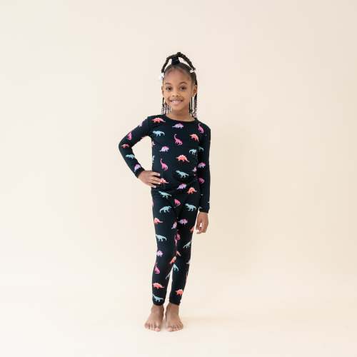 Long Sleeve Pajamas in Midnight Roar