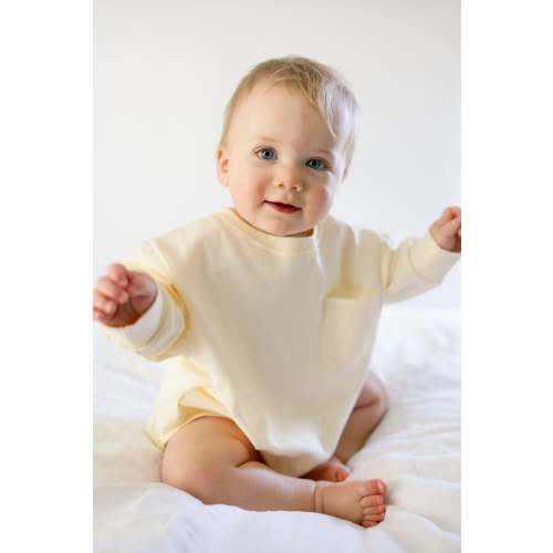 Harley Pocket Romper in Vanilla