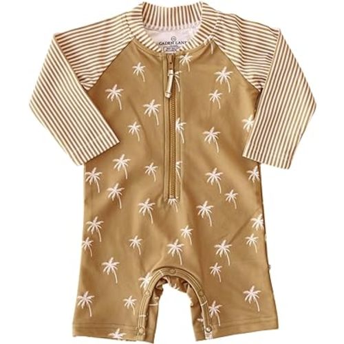 Caden Lane® UPF 50+ Long Sleeve Rash Guard Swim Romper Shortie