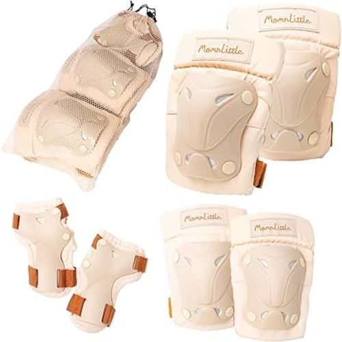 MomnLittle Kids Protective Gear Set Bicycle Skateboard Scooter Roller Skating Inline Skating Bike Cycling Girl Boy Knee Pads Elbow Pads Wrist Pads