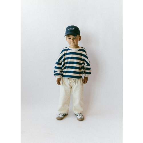 Stripe Crewneck- Blue
