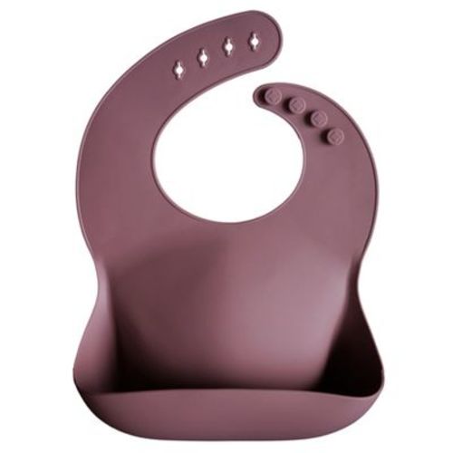 Silicone Baby Bib Warm Taupe One Size