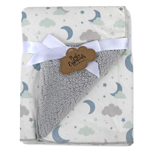 Sherpa Fleece Baby Blankets for Boys and Girls – Colorful, Reversible Baby Blankets for Newborns, Infants, Toddlers, and Nursery (Celestial)