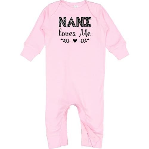 inktastic Nani Loves Me Baby Clothes Baby Romper Coveralls