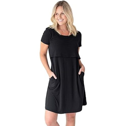 Kindred Bravely Eleanora Ultra Soft Maternity and Nursing Nightgown and Lounge Dress