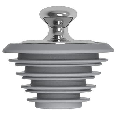 Bathtub Drain Stopper,Tub Stopper,Silicone Bathtub Stopper, Washbasin Drain Plug(Gray,Patented Product)