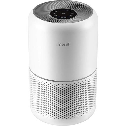 LEVOIT Air Purifier for Home Allergies Pets Hair in Bedroom, Covers Up to 1074 ft² by 56W High Torque Motor, 3-in-1 Filter with HEPA Sleep Mode, Remove Dust Smoke Pollutants Odor, Core300-P, White