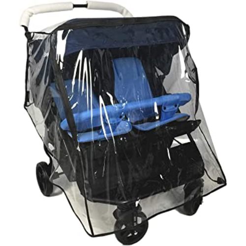 Stroller Rain Cover,Universal Rain Cover for Side by Side Baby Stroller, Double Stroller Cover for Rain and Wind,Baby Outdoor Activities Accessories.