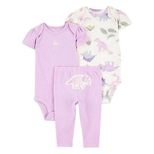 Baby Girl Carter's 3-pc. Dinosaur Bodysuit & Legging Set